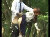 Amateur Asian Schoolgirl Fucked In A Public Park