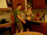 Blonde Milf Stepmom Gets Swooped and Fucked In Kitchen