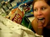 Blowjob In A Store During Working Hours