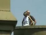 Voyeur Guy Taped Mature Couple on the Fortress