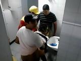 Latin Schoolgirl Slut Fucked By A Bunch Of Classmates In A Toilet