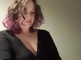 Curvy domme pegs trans sub slut in hotel with her strap on 