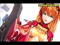 Asuka and Shinji 3d hentai