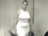 $10 street hooker denise braless pregnant in sheer for work