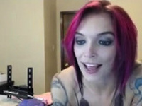 thin girl in webcam in masturbate