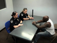 Latino guy fucks white girl Milf Cops