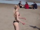 Blonde Girl Playing