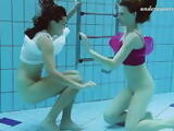 Lera and Sima Lastova sexy underwater girl