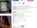 Young Slim Babe Fingering Pussy on Chatroulette