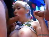 Cherry english gives deepthroat and gets facials